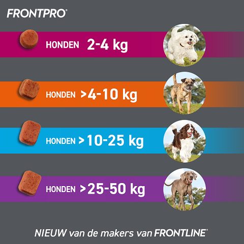 Frontpro sizetable