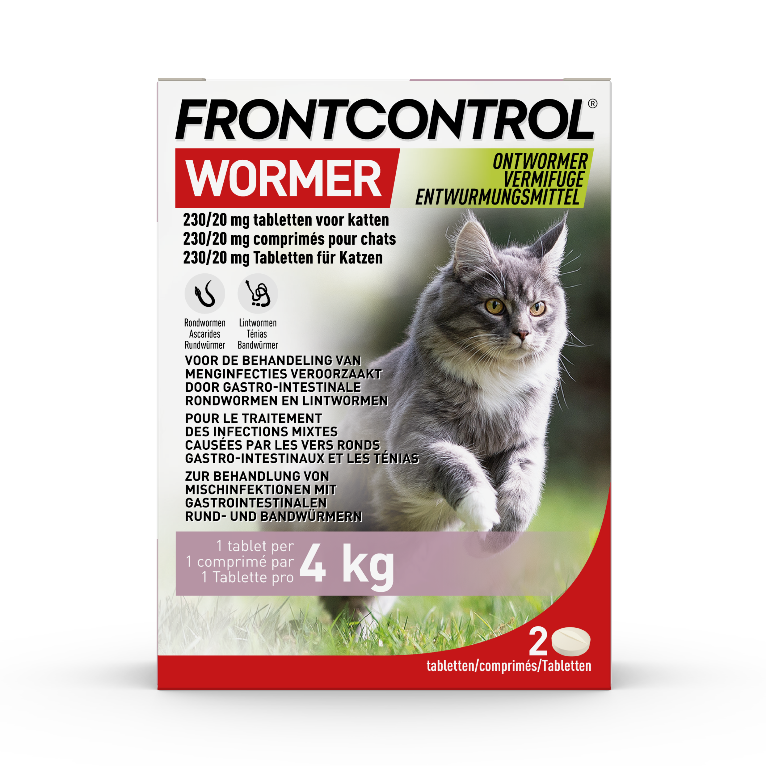 Ontwormingstablet kat